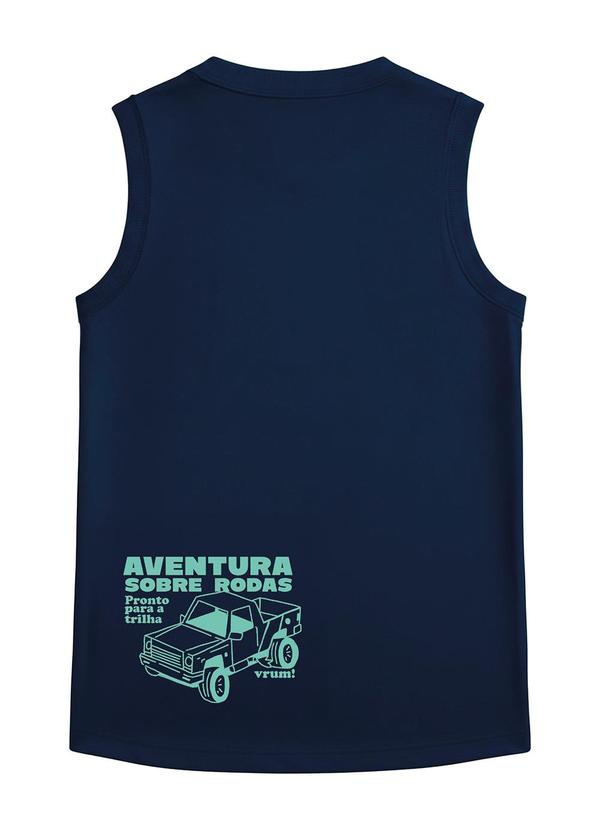 Conjunto Caminhonete em Malha Azul Escuro