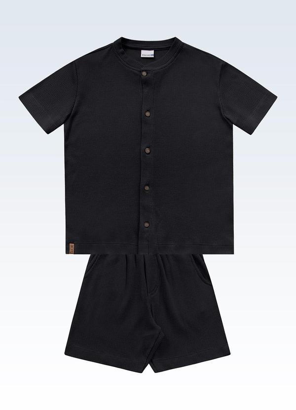 Conjunto Camisa/Bermuda Preto