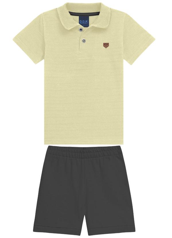 Conjunto Camisa Polo Nature e Bermuda Marrom