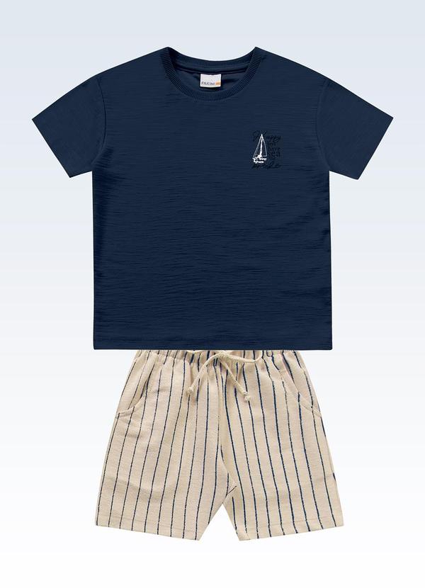Conjunto Camiseta/Bermuda Azul