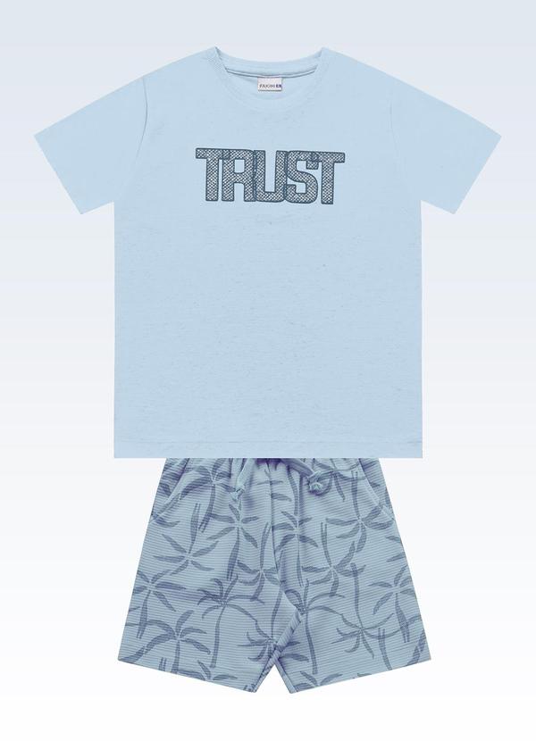 Conjunto Camiseta/Bermuda Azul