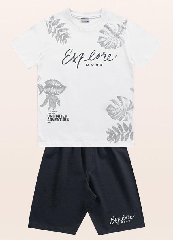 Conjunto Camiseta e Bermuda Branco