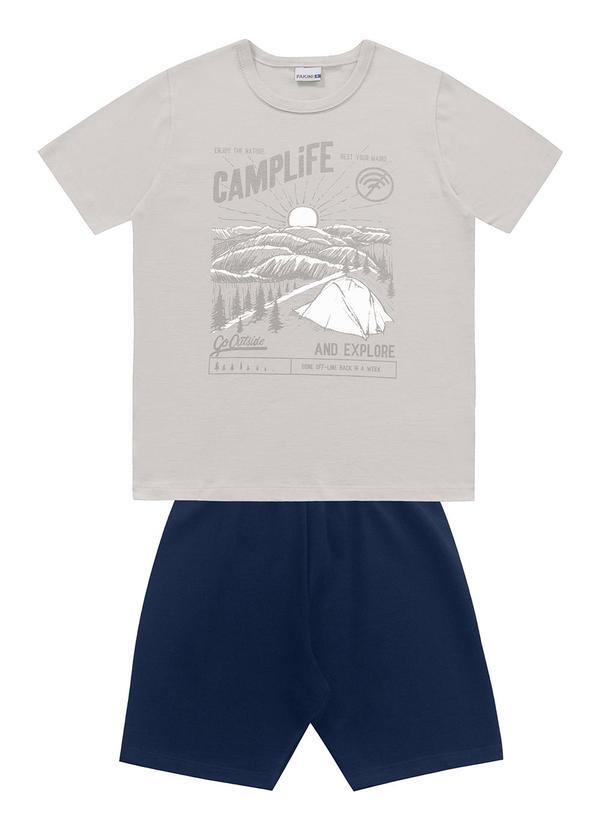 Conjunto Camiseta/Bermuda Cinza