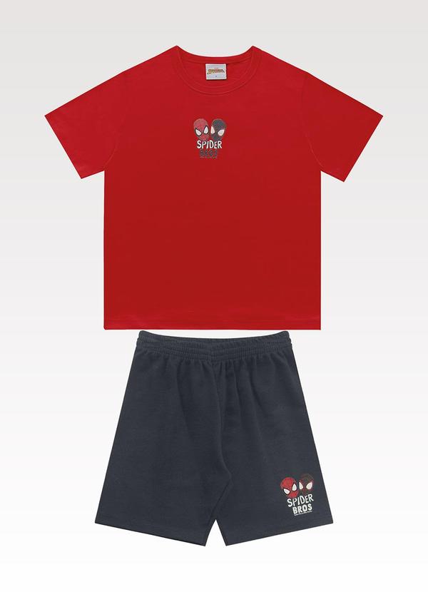 Conjunto Camiseta/Bermuda Spider-Man Vermelho