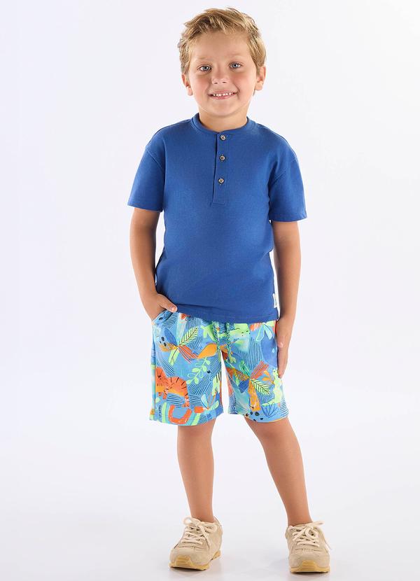 Conjunto Camiseta Bermuda Azul