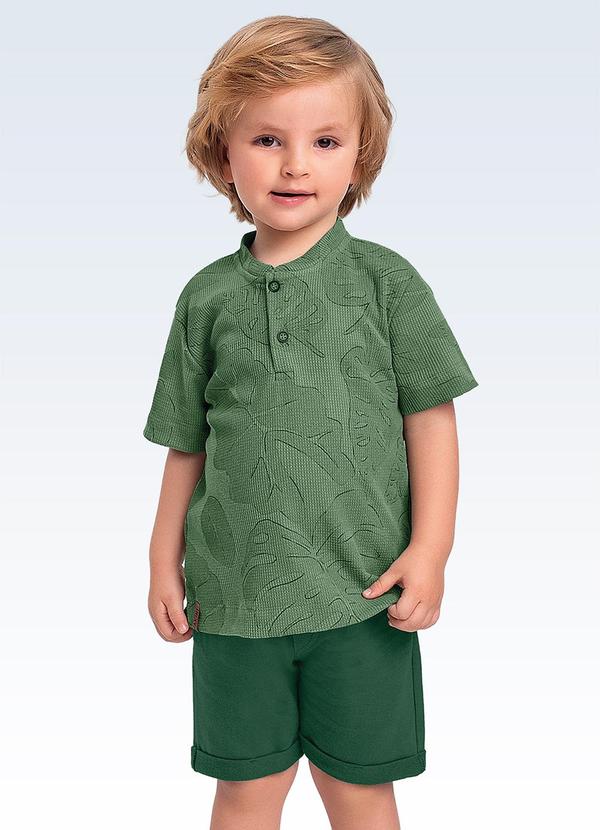 Conjunto Camiseta/Bermuda Verde