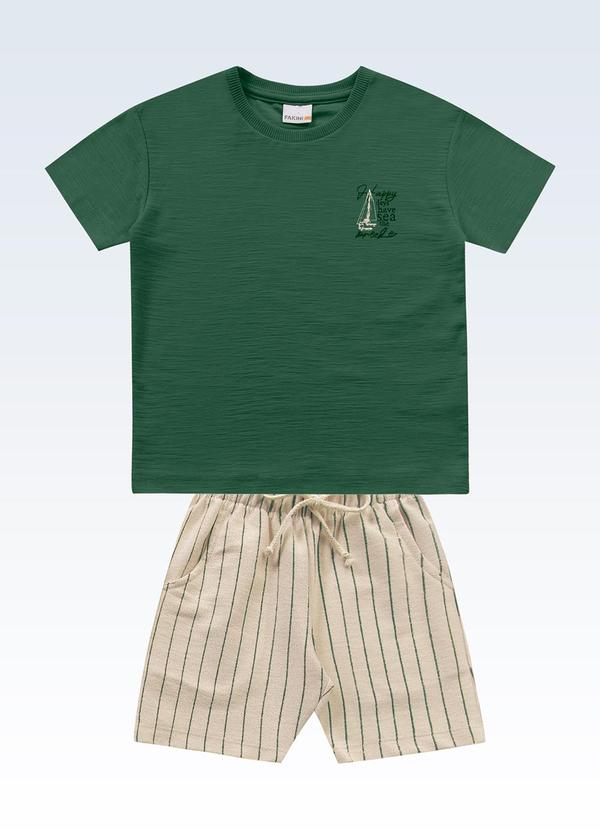 Conjunto Camiseta/Bermuda Verde