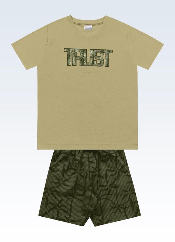 Conjunto Camiseta/Bermuda Verde
