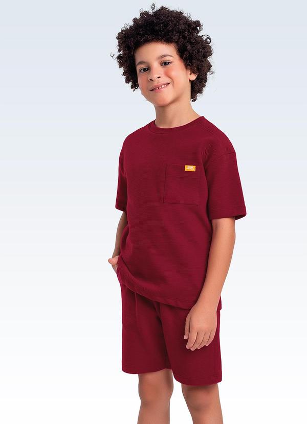Conjunto Camiseta/Bermuda Vermelho