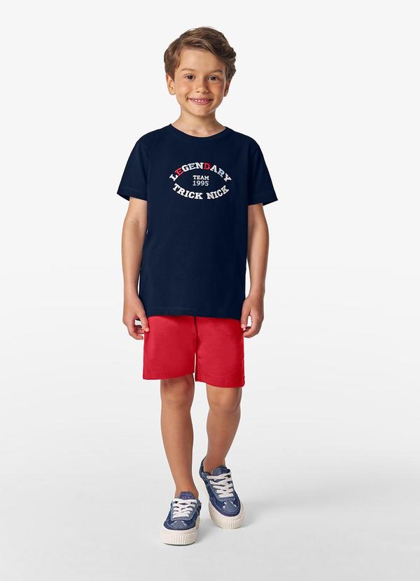 Conjunto Camiseta com Bermuda Azul