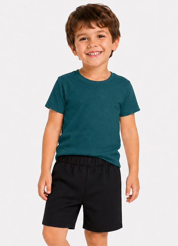 Conjunto Camiseta com Bermuda Infantil Verde