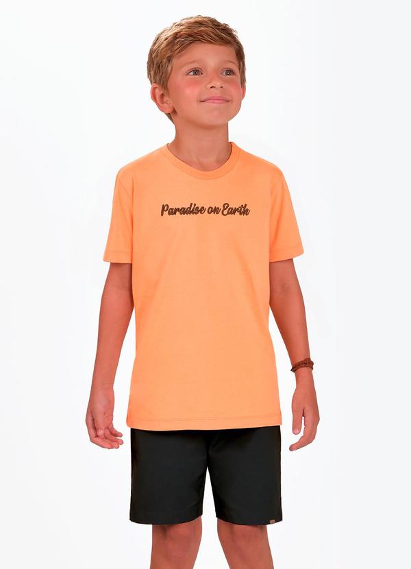 Vista 2 Conjunto Camiseta com Bermuda Laranja Trick Nick Trick Nick