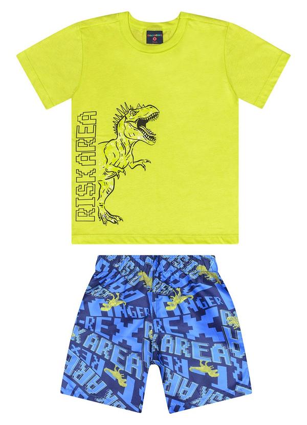 Vista 2 Conjunto Camiseta e Bermuda Amarelo GULOSEIMA GULOSEIMA