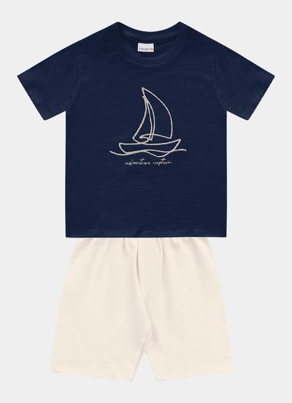 Conjunto Camiseta e Bermuda Azul