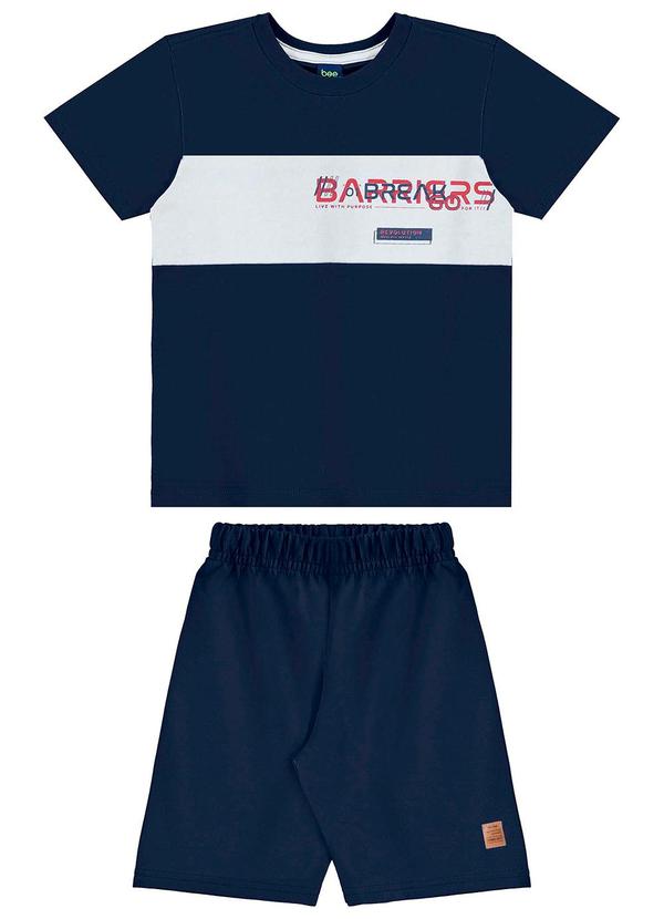 Conjunto Camiseta e Bermuda Azul
