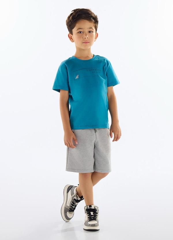 Conjunto Camiseta e Bermuda Azul