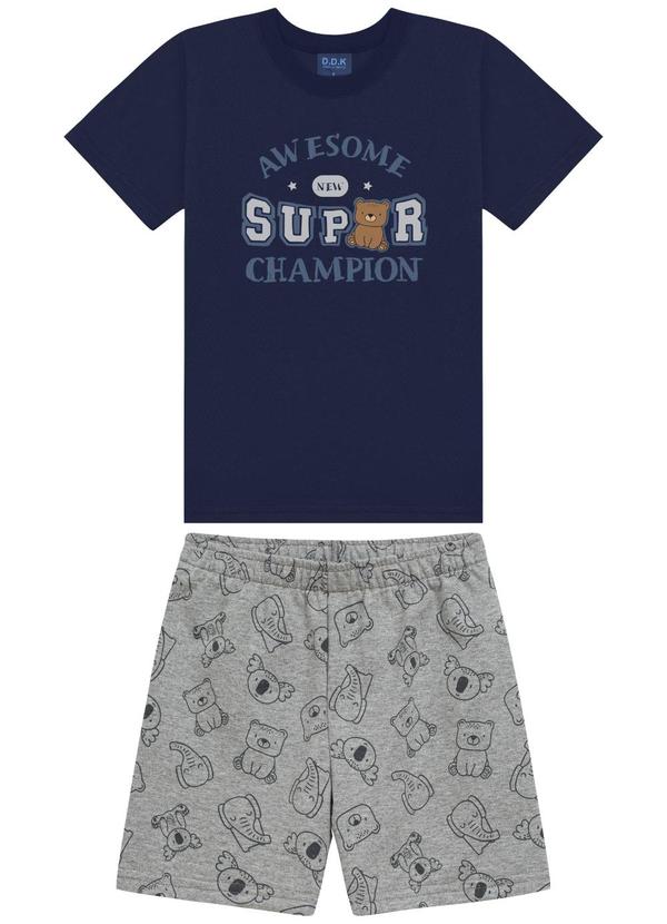 Conjunto Camiseta e Bermuda Azul