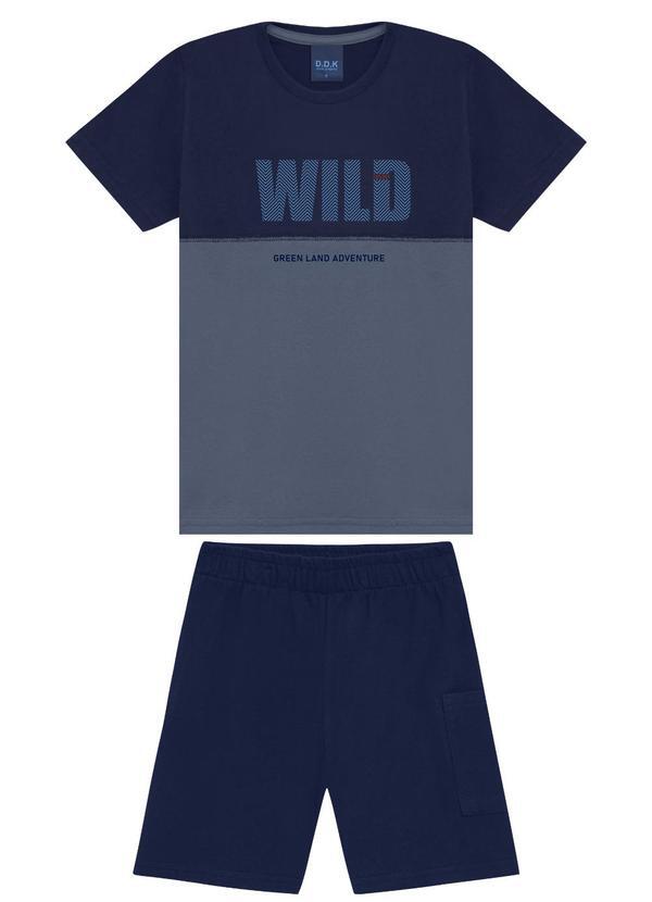 Conjunto Camiseta e Bermuda Azul