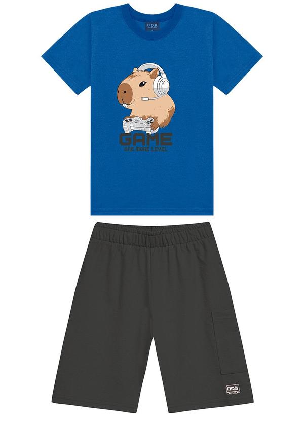 Conjunto Camiseta e Bermuda Azul