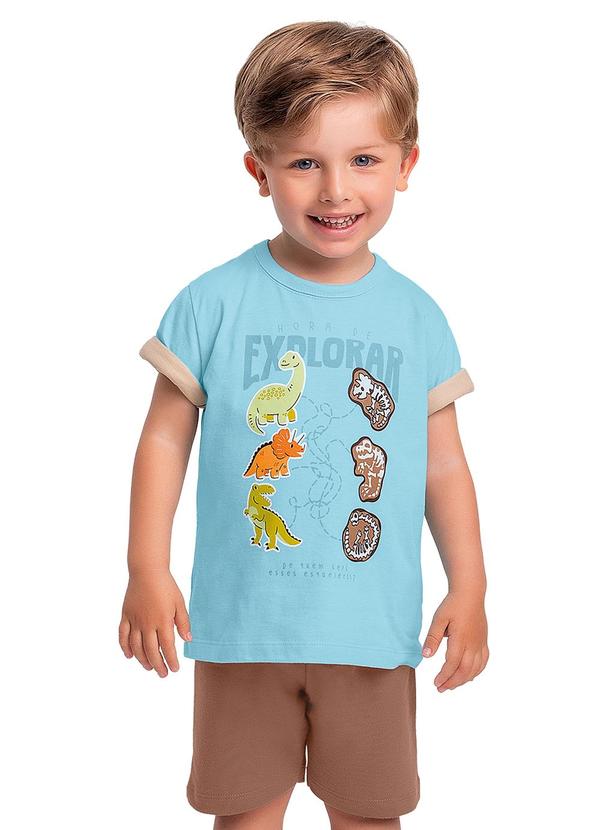 Conjunto Camiseta e Bermuda Azul