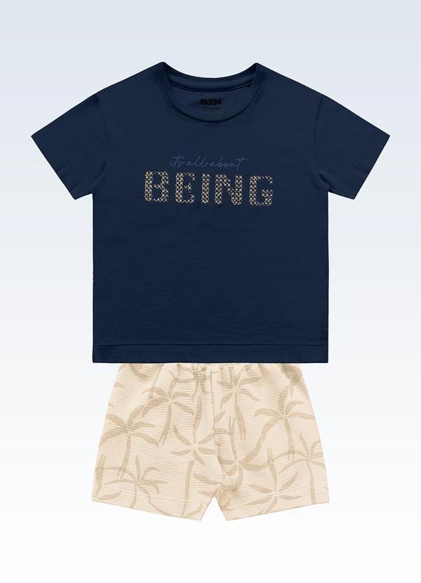 Conjunto Camiseta e Bermuda Azul