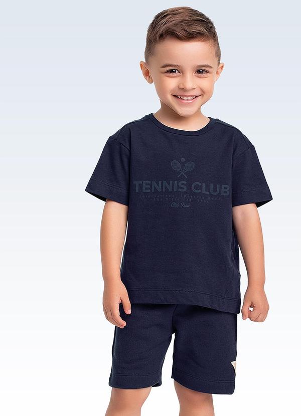 Conjunto Camiseta e Bermuda Azul