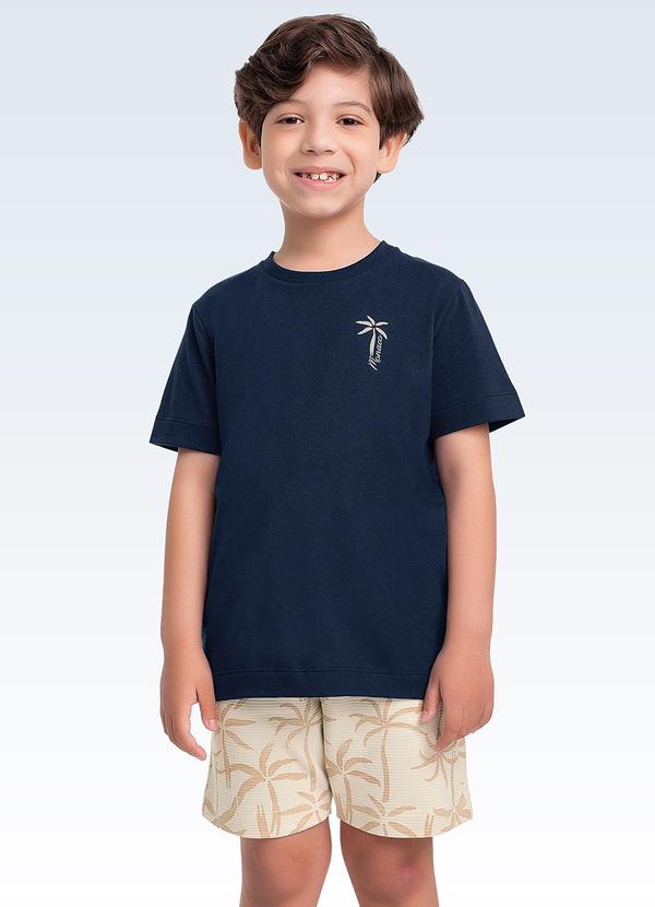 Conjunto Camiseta e Bermuda Azul