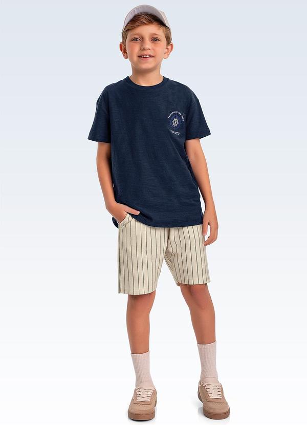 Conjunto Camiseta e Bermuda Azul
