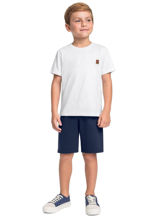 Conjunto Camiseta e Bermuda Branco