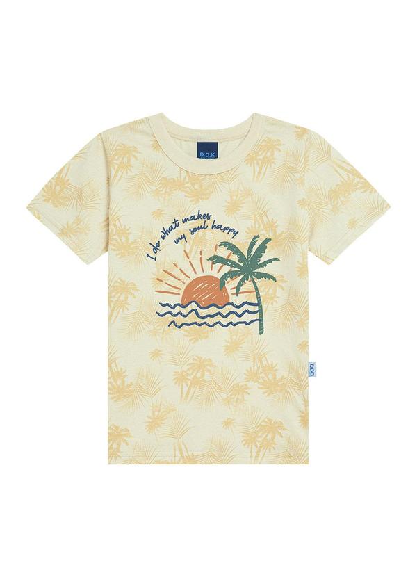 Conjunto Camiseta e Bermuda Bege