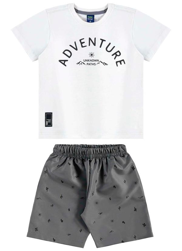 Conjunto Camiseta e Bermuda Branco