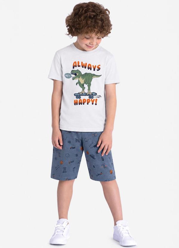 Conjunto Camiseta e Bermuda Branco