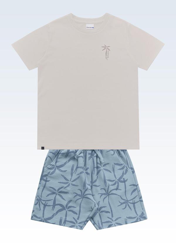 Conjunto Camiseta e Bermuda Cinza