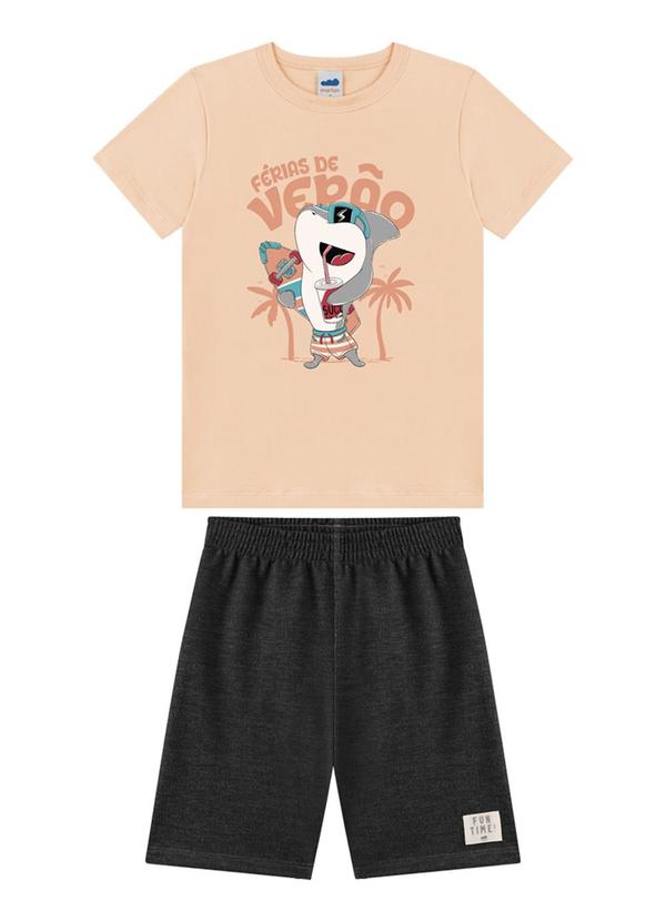 Conjunto Camiseta e Bermuda Laranja