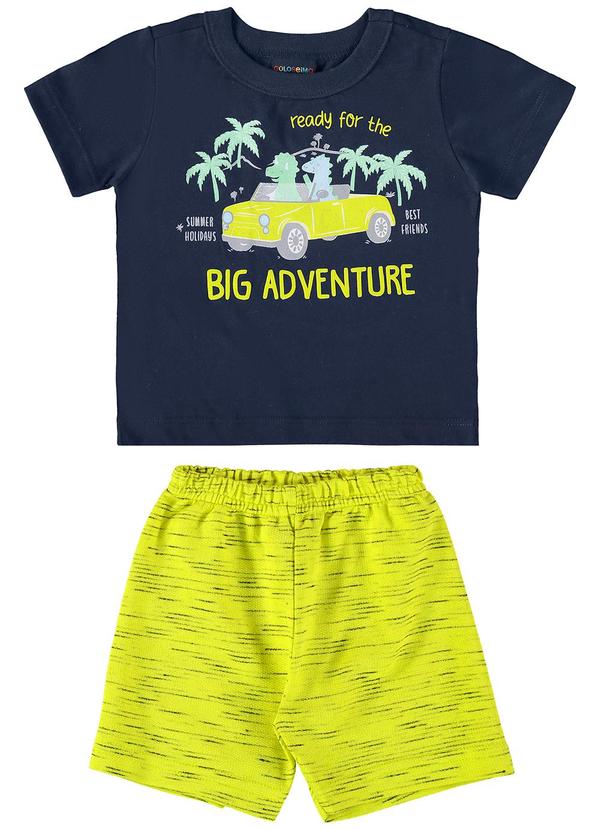 Vista 2 Conjunto Camiseta e Bermuda Menino Azul GULOSEIMA GULOSEIMA