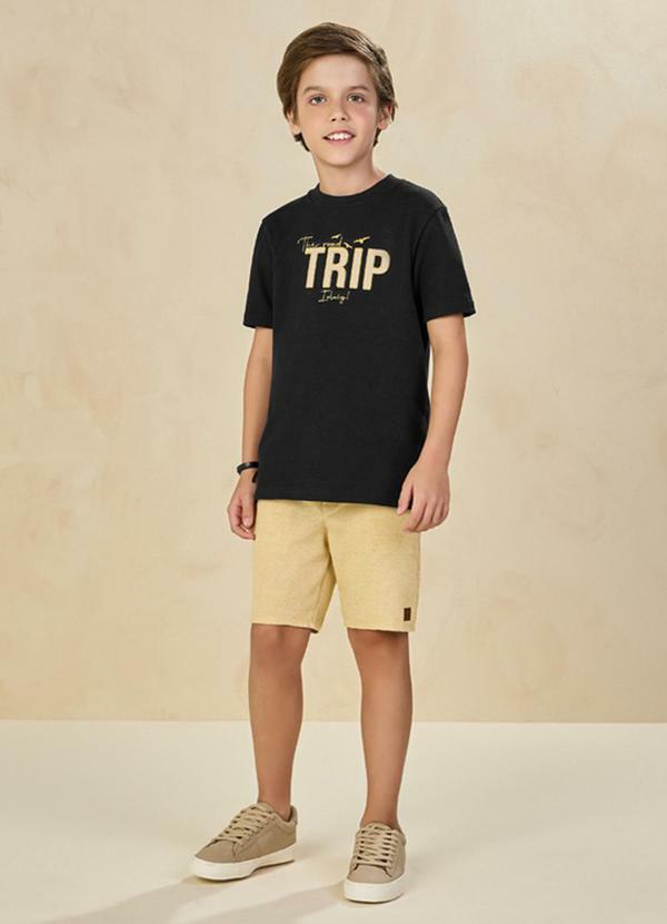 Conjunto Camiseta e Bermuda Preto