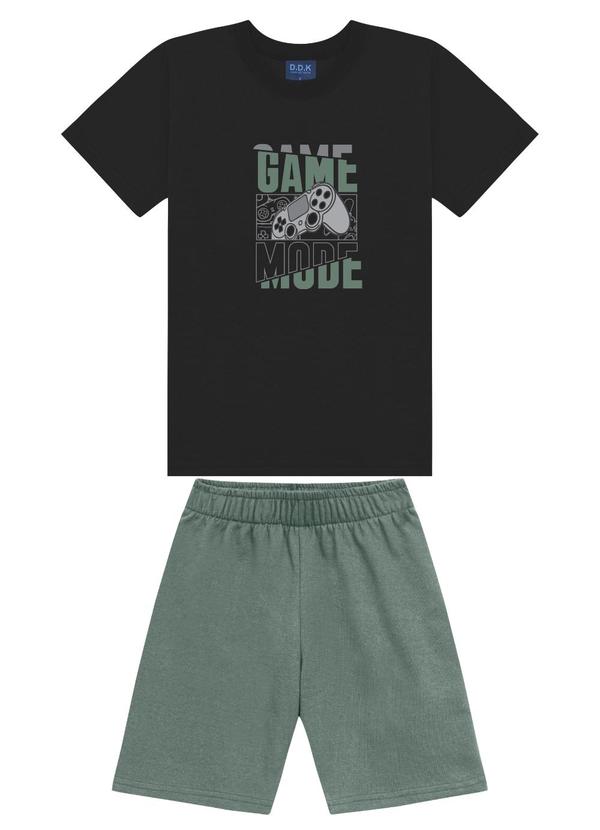 Conjunto Camiseta e Bermuda Preto
