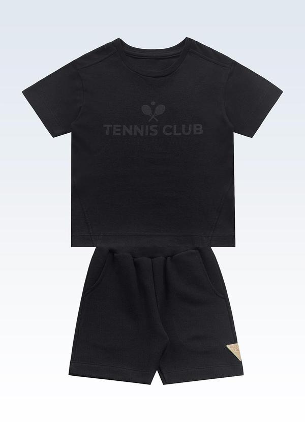 Conjunto Camiseta e Bermuda Preto