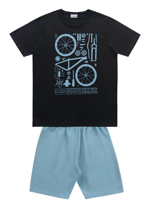 Conjunto Camiseta e Bermuda Preto
