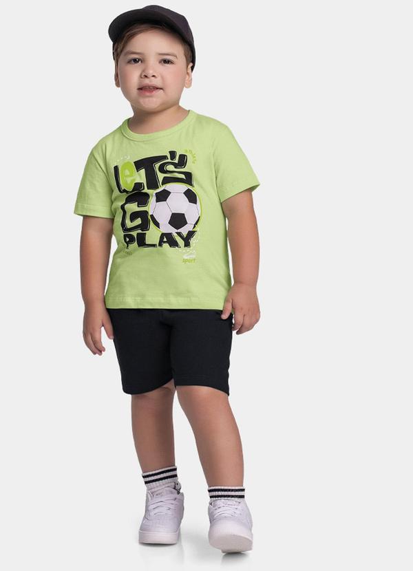 Conjunto Camiseta e Bermuda Verde