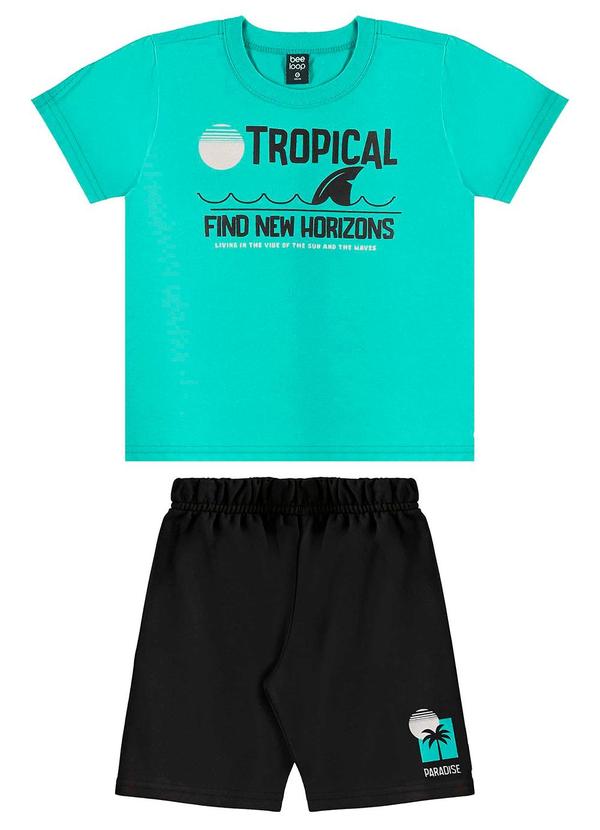 Conjunto Camiseta e Bermuda Verde