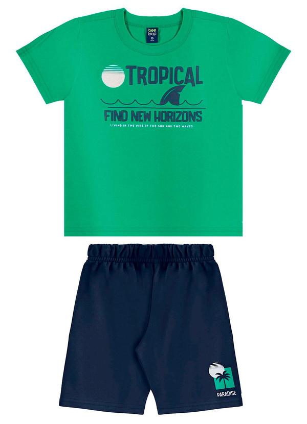 Conjunto Camiseta e Bermuda Verde