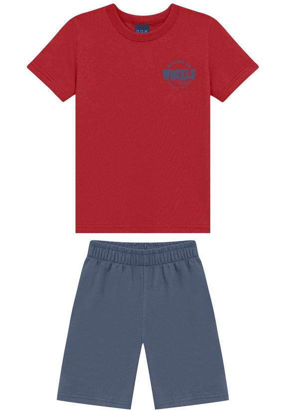 Conjunto Camiseta e Bermuda Vermelho