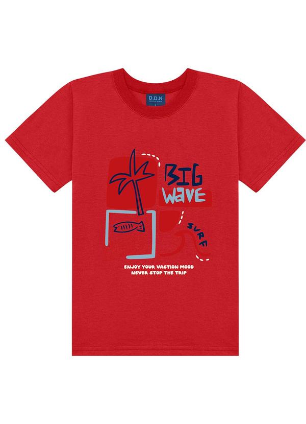 Conjunto Camiseta e Bermuda Vermelho