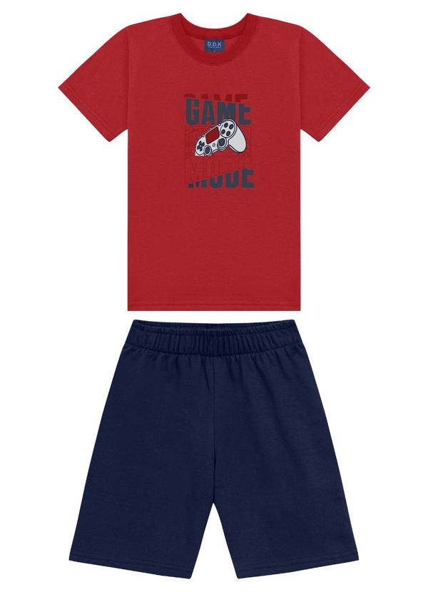 Conjunto Camiseta e Bermuda Vermelho