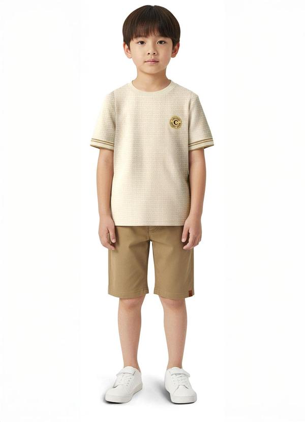 Conjunto College Sport Club Texturizado Areia
