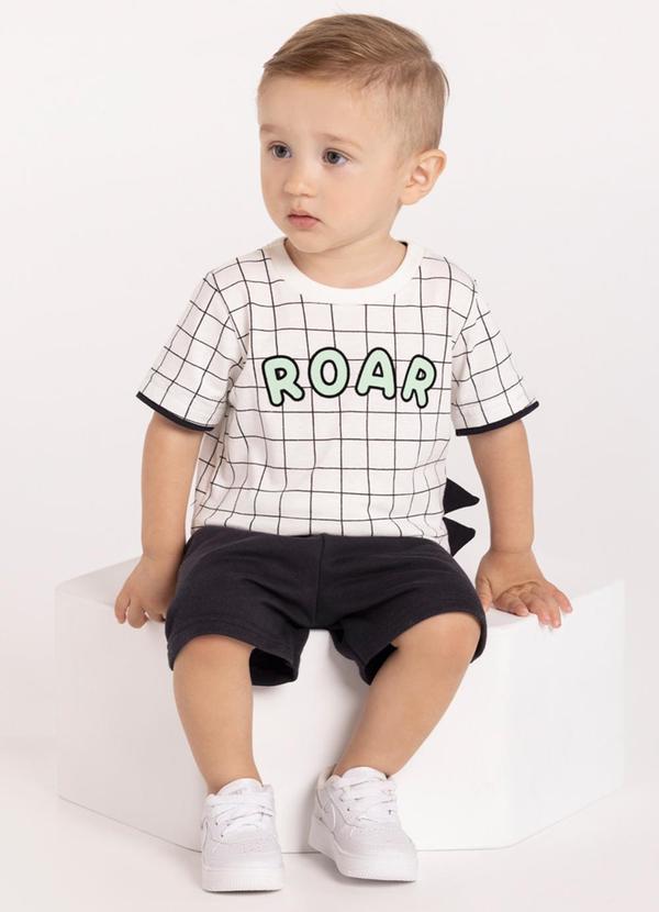 Conjunto com Bermuda e Camiseta Branco