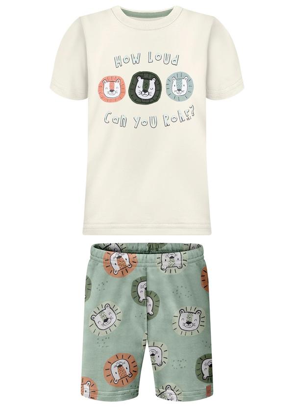 Conjunto com Bermuda e Camiseta Verde