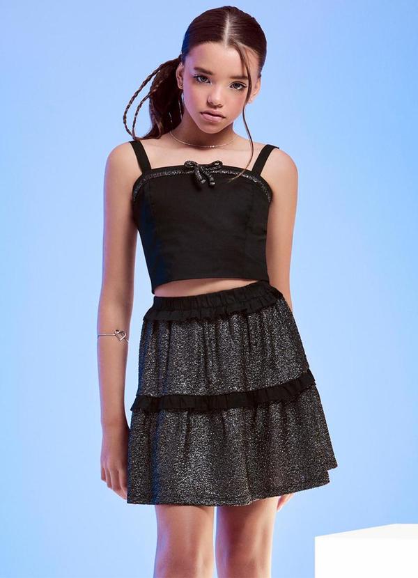 Conjunto com Brilho Preto