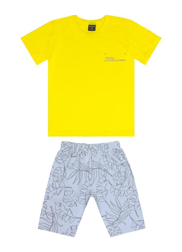 Vista 2 Conjunto com Camiseta e Bermuda Amarelo GULOSEIMA GULOSEIMA